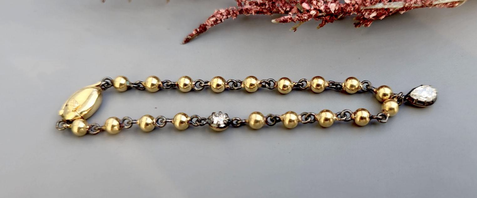 [Copy]20ctw Round and Baguette Cut Link Bracelet