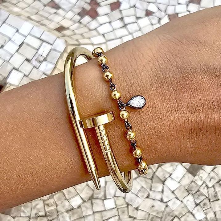 [Copy]20ctw Round and Baguette Cut Link Bracelet