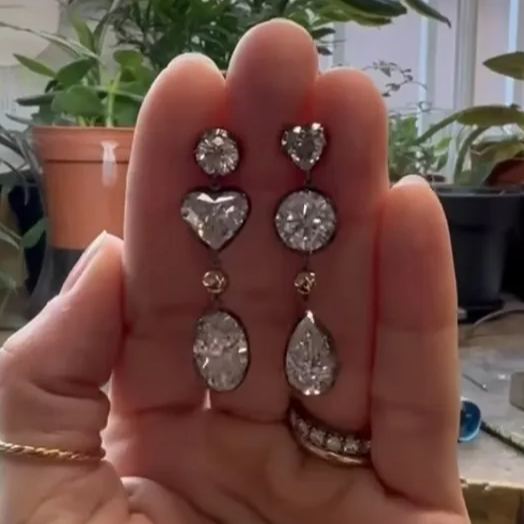 [Copy][Copy]"Tropical Cascade" Multigem Drop Earrings