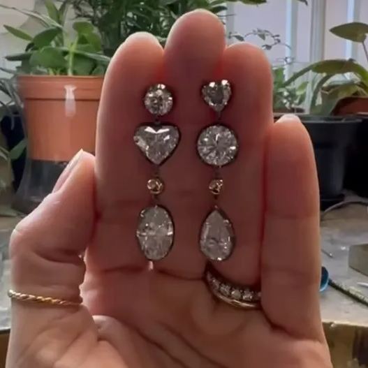 [Copy][Copy]"Tropical Cascade" Multigem Drop Earrings