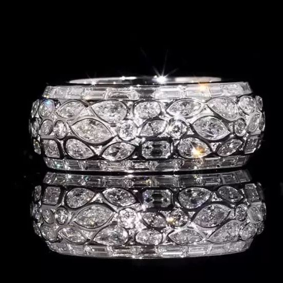 9ctw Multi-cut White Sapphire Full Eternity Ring
