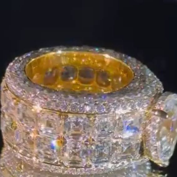 Eternity Diamond Row Ring with Mixed Cuts​