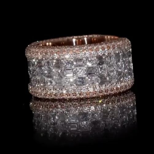 [Copy]3.20 Carat Baguette Cut Full Eternity Ring