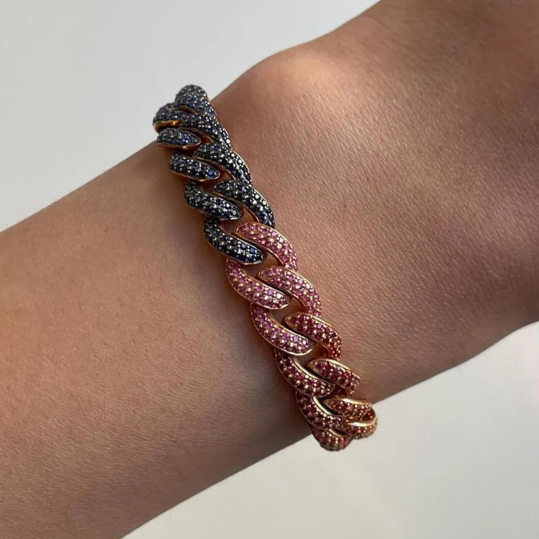 [Copy][Copy][Copy][Copy][Copy]Vintage 7.5ctw Round Cut White Sapphire Hinged Bracelet