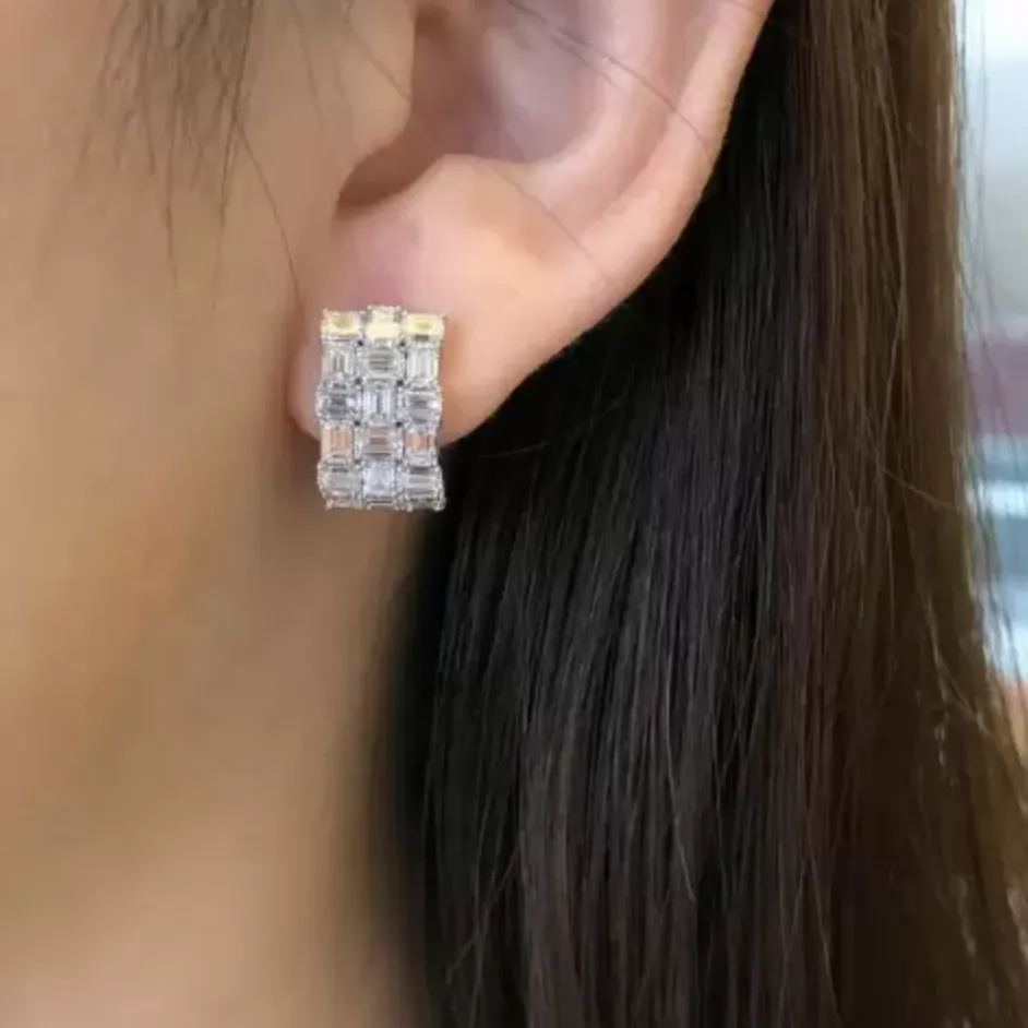 Minimalist 2.50ct Radiant Cut White Sapphire (Statement) Eternity Band