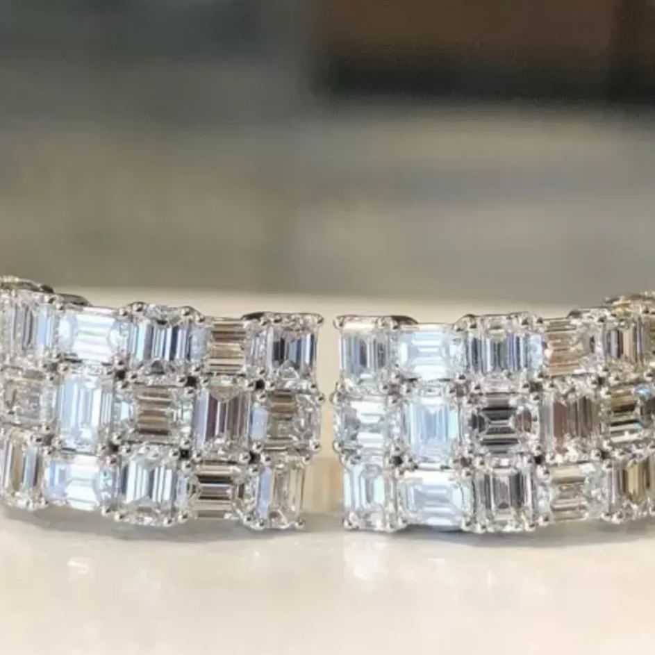 Minimalist 2.50ct Radiant Cut White Sapphire (Statement) Eternity Band