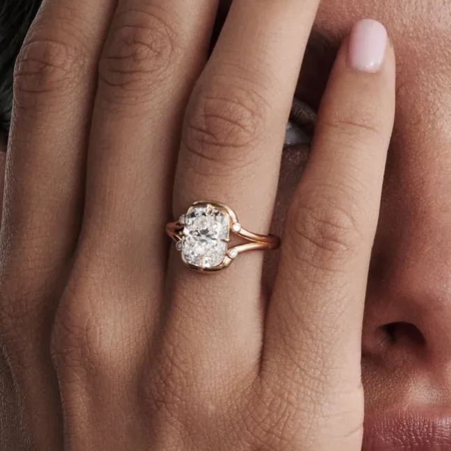 Classic 5.50ct Cushion Cut White Diamond (Engagement) Halo Ring