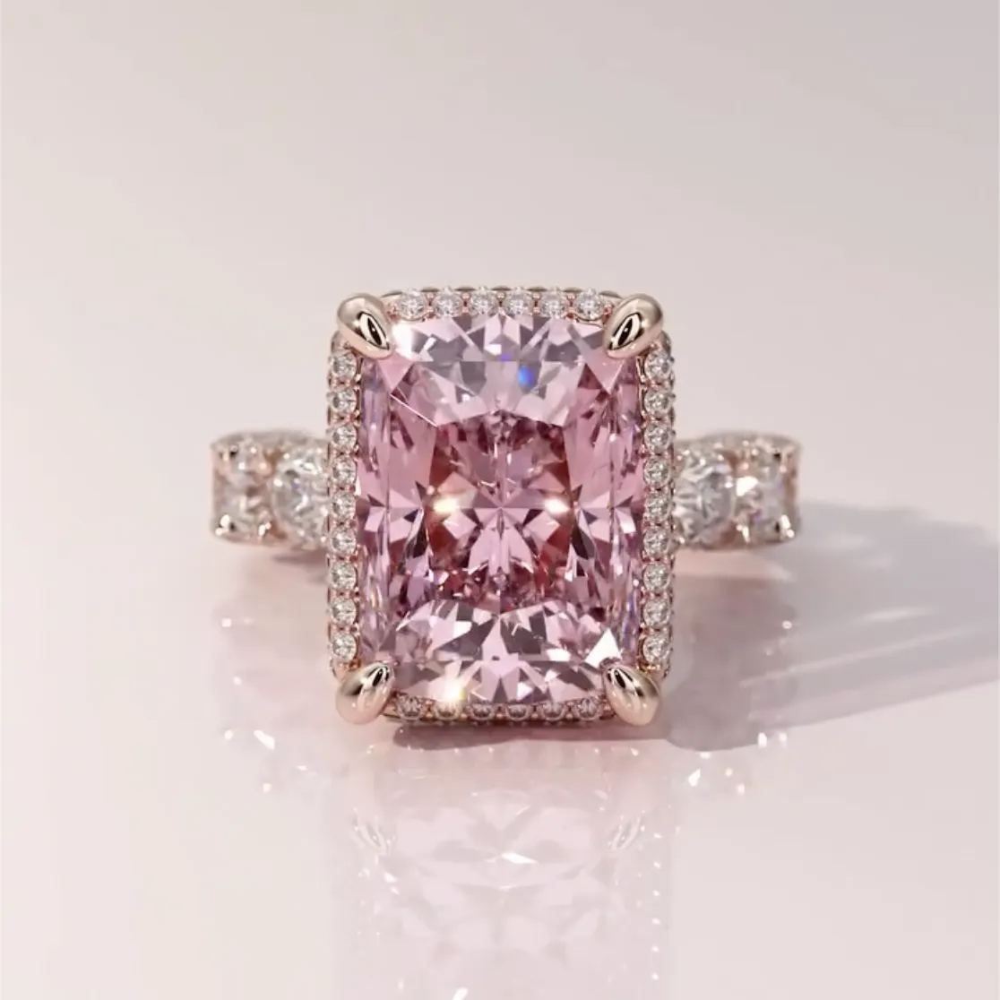 Vintage Luxury 4.2ct Oval Cut Sapphire Engagement Ring