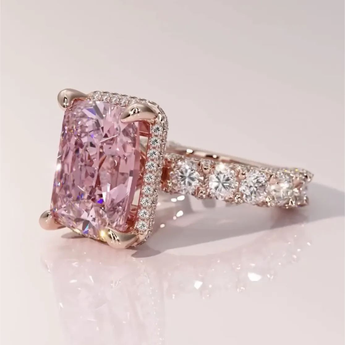 Vintage Luxury 4.2ct Oval Cut Sapphire Engagement Ring