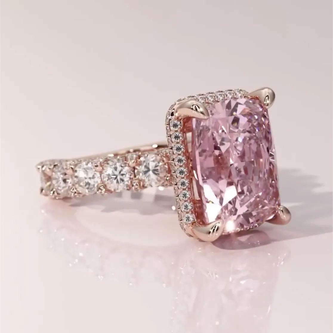 Vintage Luxury 4.2ct Oval Cut Sapphire Engagement Ring