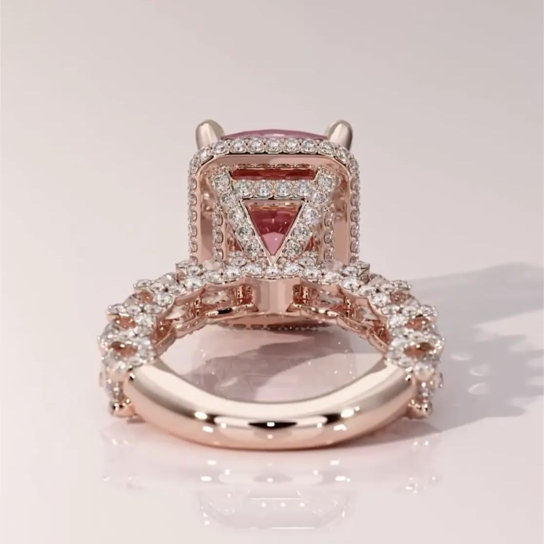 Vintage Luxury 4.2ct Oval Cut Sapphire Engagement Ring