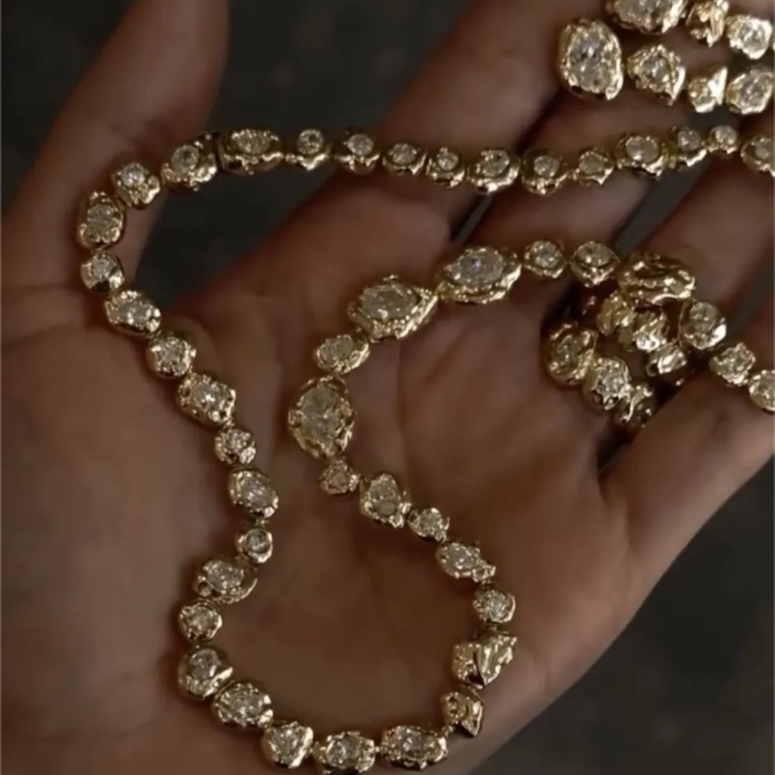 Fashion Boulder Diamond Necklace