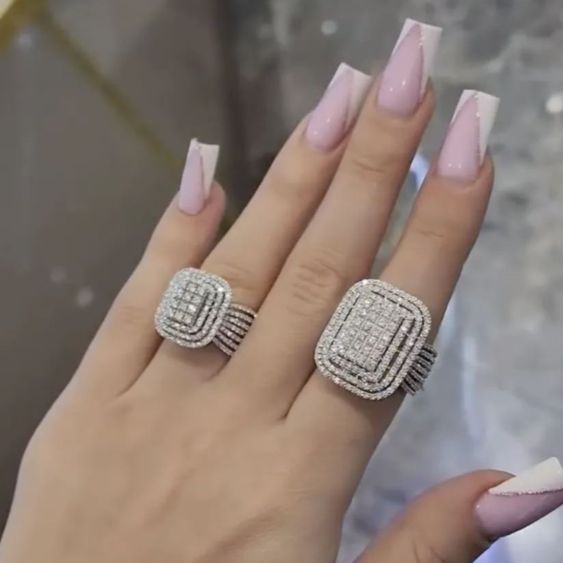 [Copy]Luxury Emerald Cut Sapphire Ring