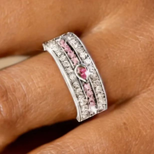 Fashion 2.0ct Pear Cut Pink Sapphire Romantic Dating Ring