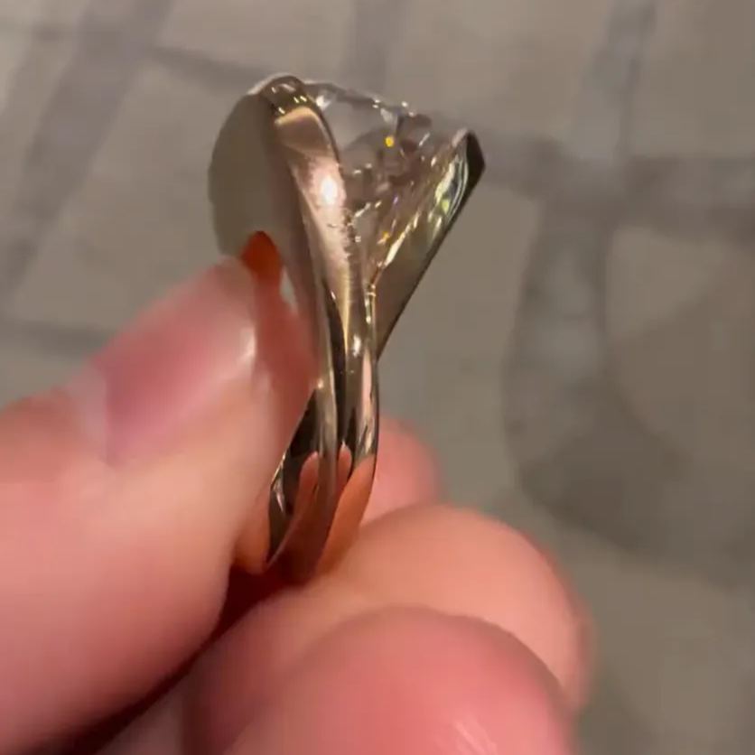 Art Deco 2.5ct Emerald Cut White Sapphire Engagement Ring