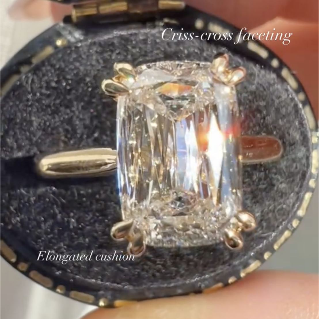 Luxury 6.5ct Emerald Cut White Sapphire Ring