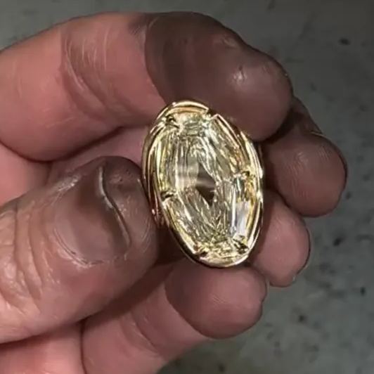 Classic Luxe 4ct Oval Cut White Sapphire Engagement Ring