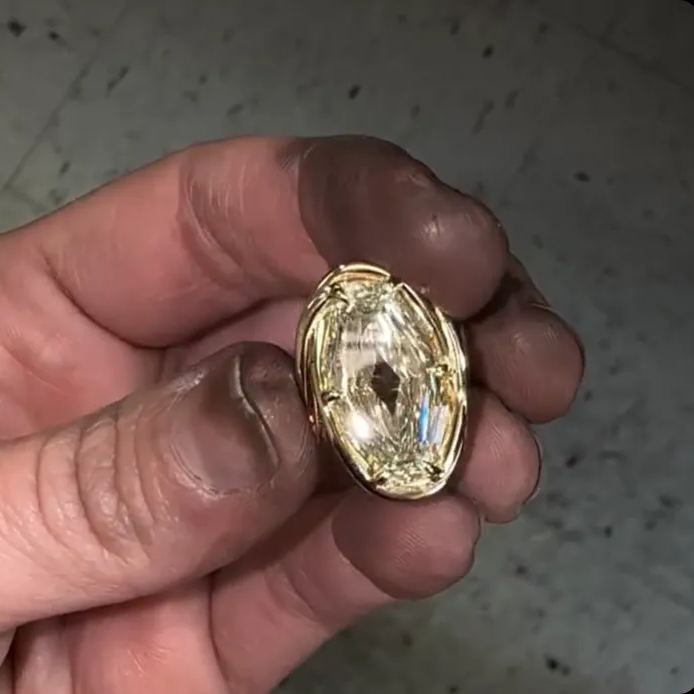 Classic Luxe 4ct Oval Cut White Sapphire Engagement Ring