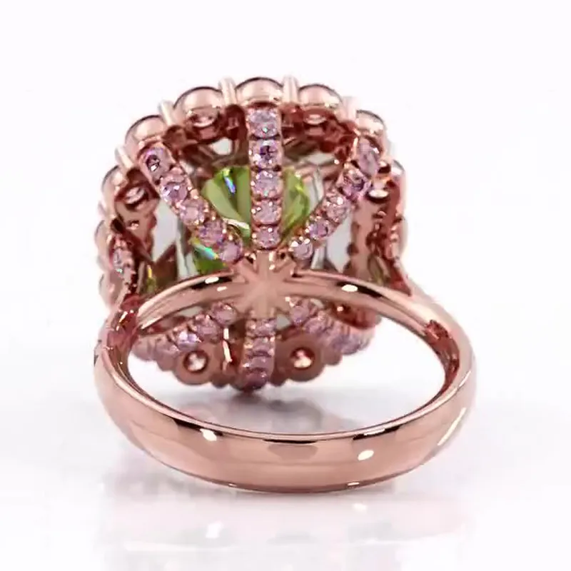 Round-cut fashion multi-color ring