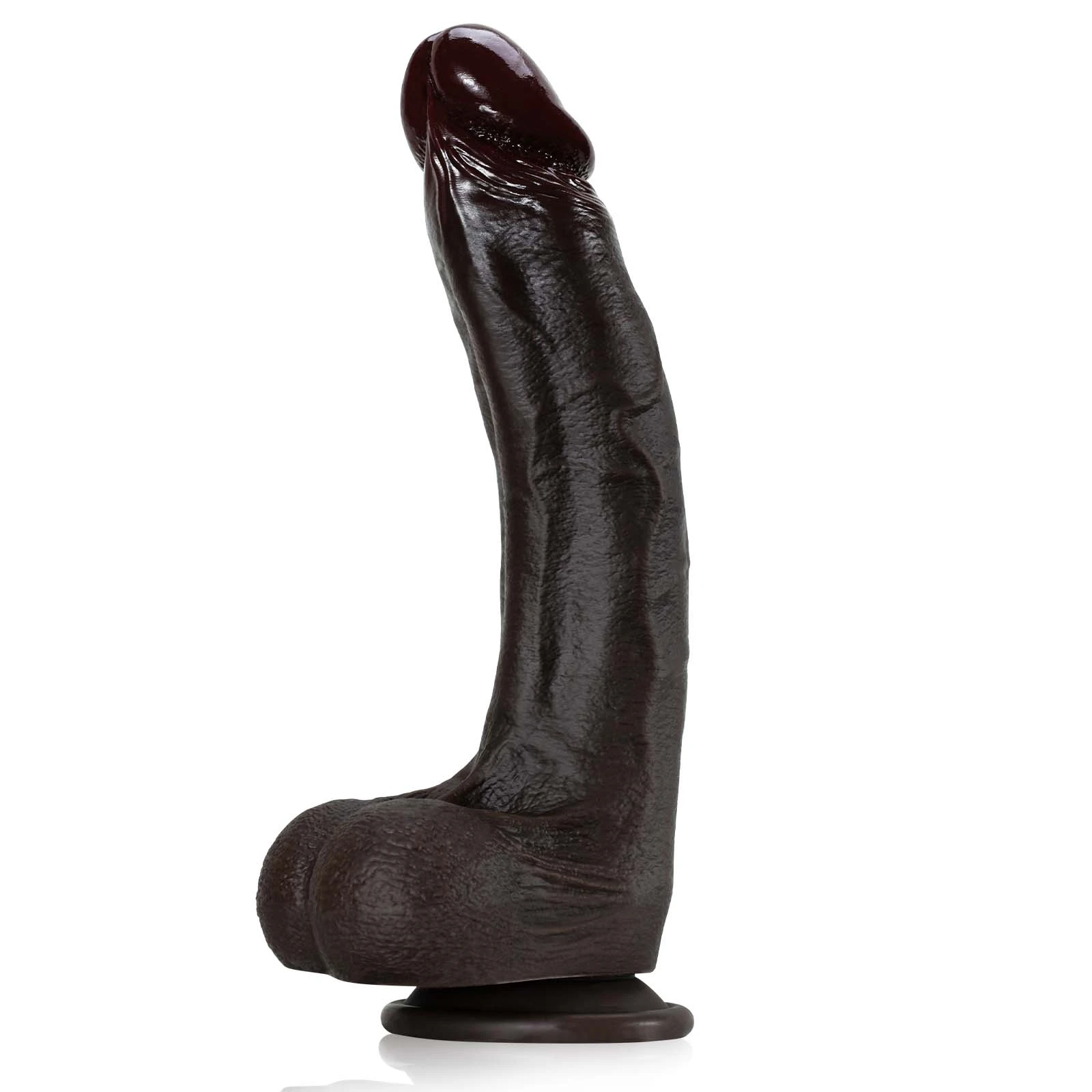 Énorme Gode Noir Réaliste avec Ventouse 26cm