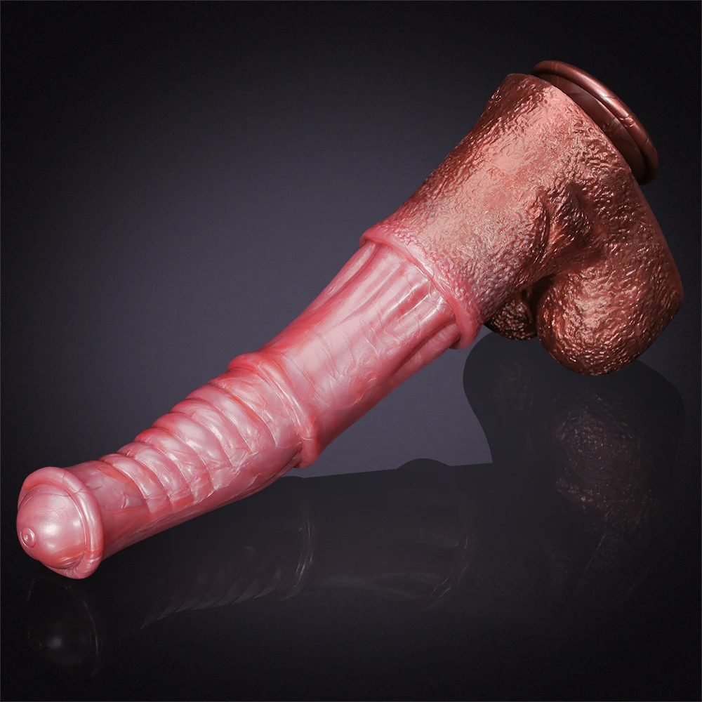 ​​Extra Long en Silicone en Forme de Gode Cheval 35cm