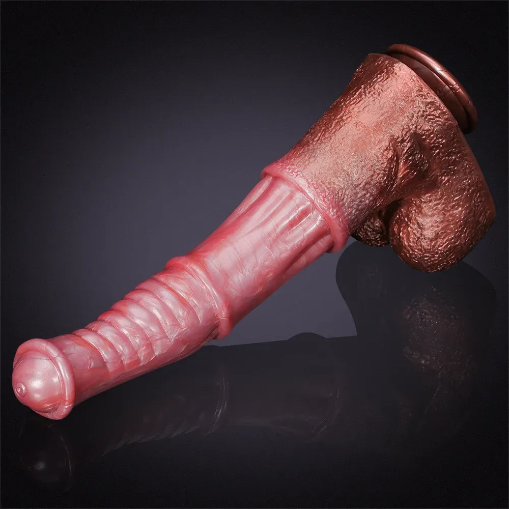 ​​Extra Long en Silicone en Forme de Gode Cheval 35cm