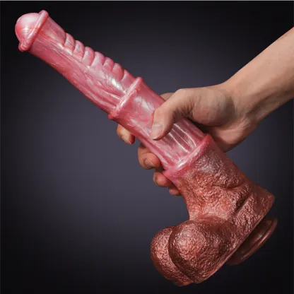 ​​Extra Long en Silicone en Forme de Gode Cheval 35cm