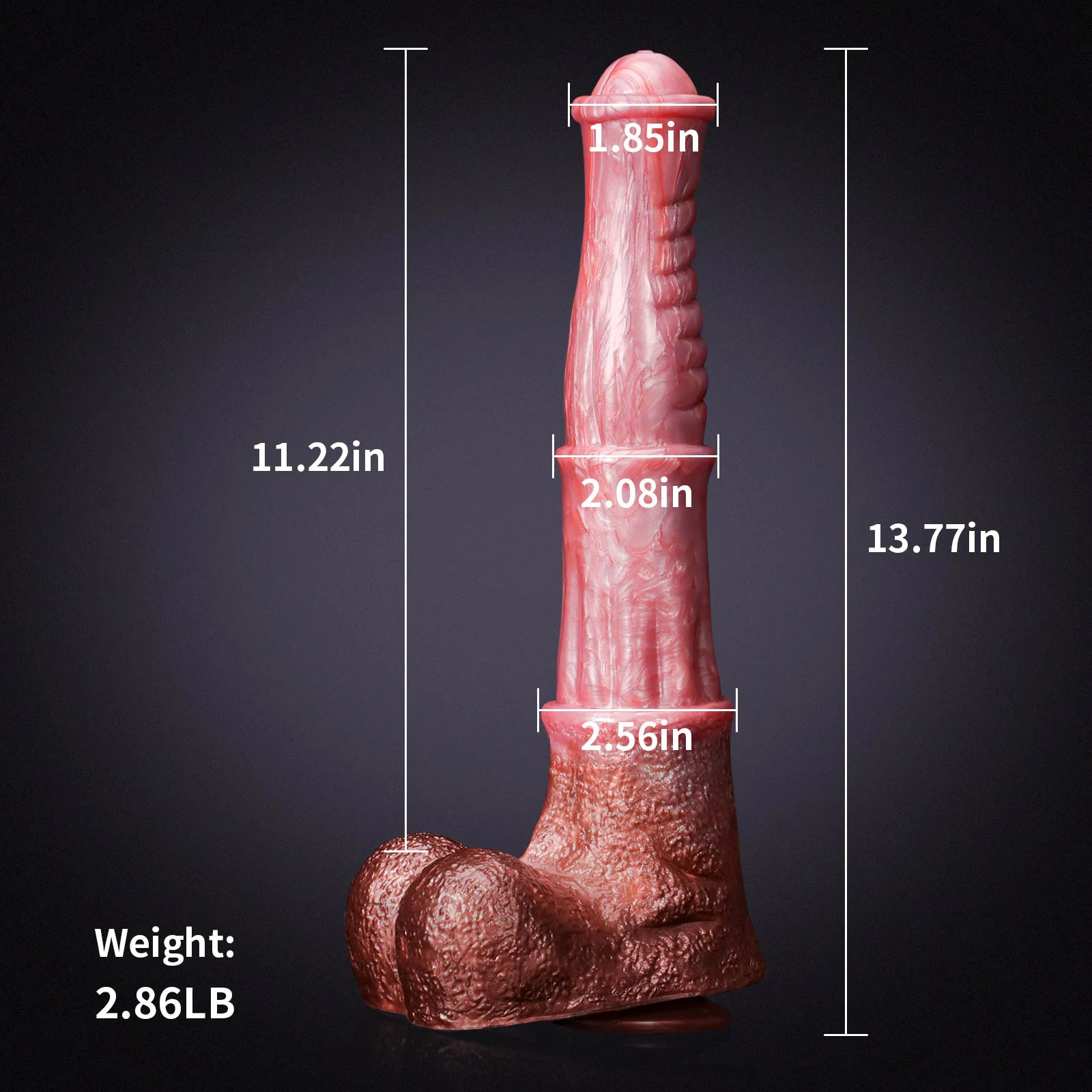 ​​Extra Long en Silicone en Forme de Gode Cheval 35cm