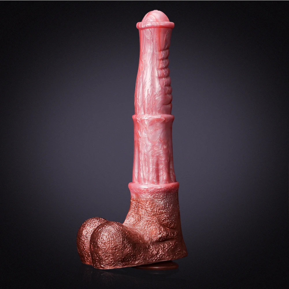 ​​Extra Long en Silicone en Forme de Gode Cheval 35cm