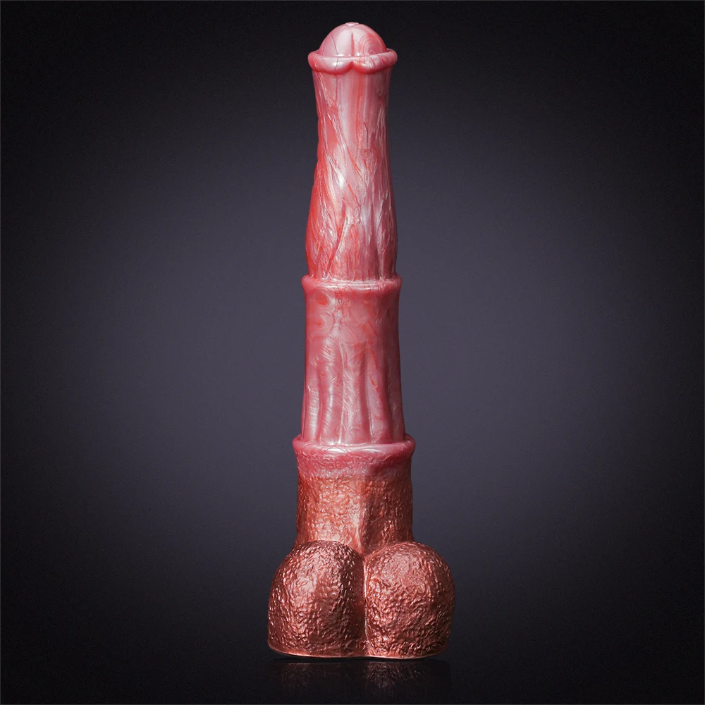 ​​Extra Long en Silicone en Forme de Gode Cheval 35cm