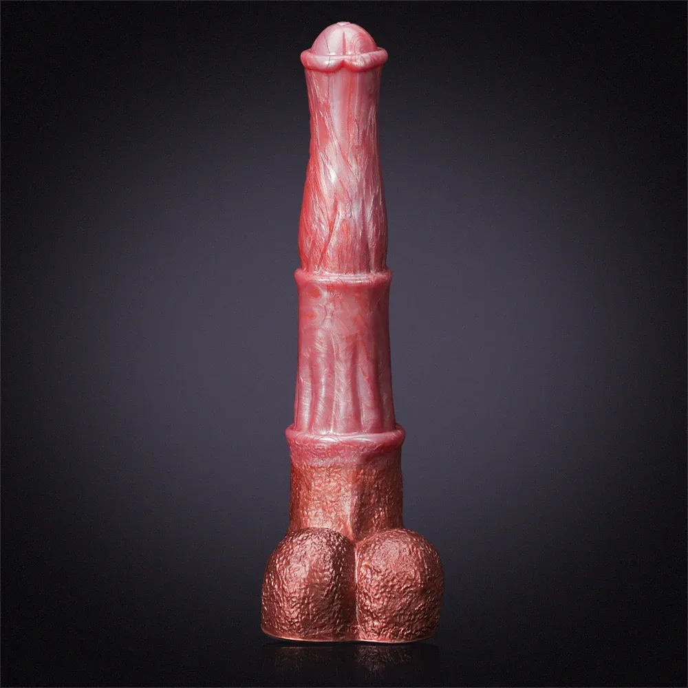 ​​Extra Long en Silicone en Forme de Gode Cheval 35cm