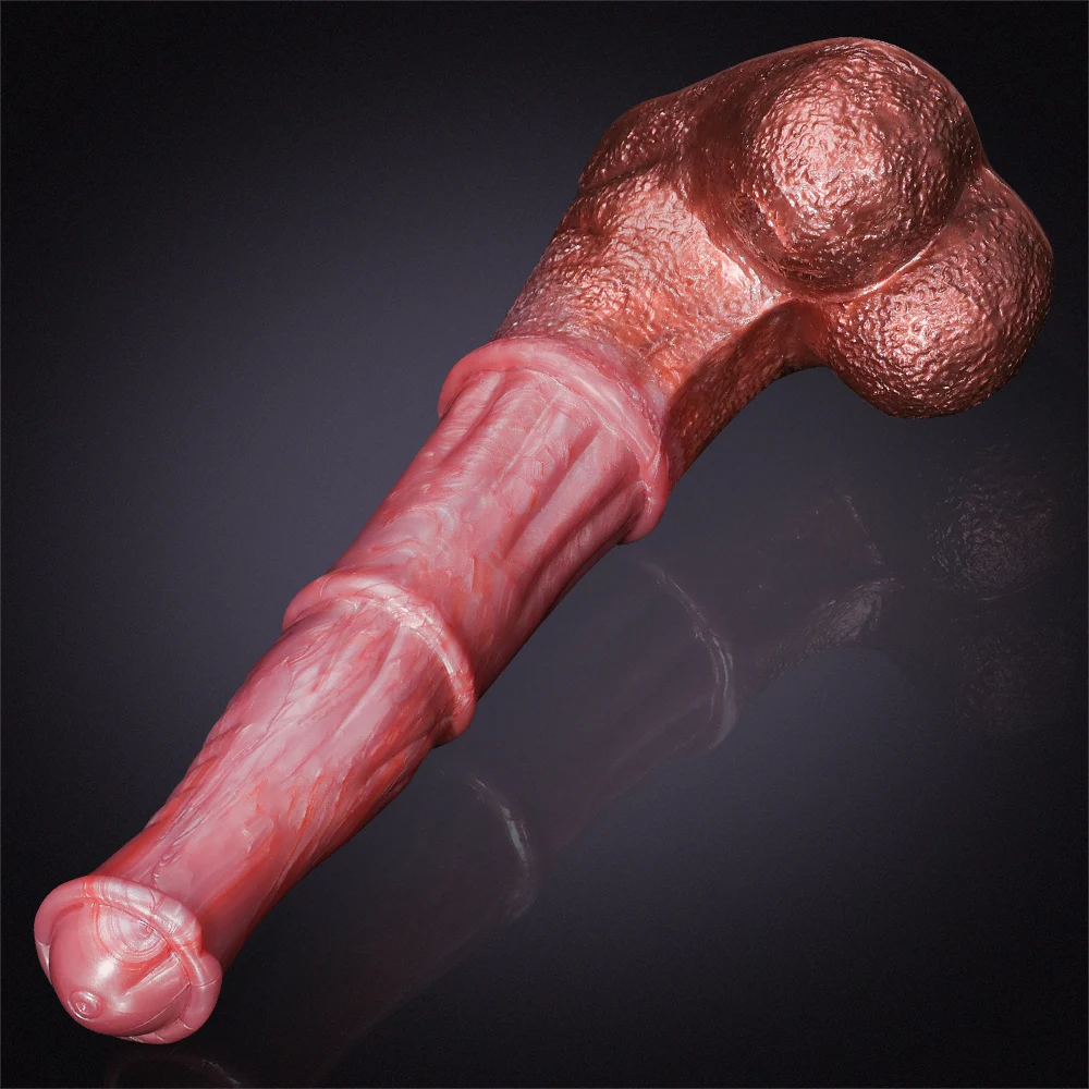 ​​Extra Long en Silicone en Forme de Gode Cheval 35cm