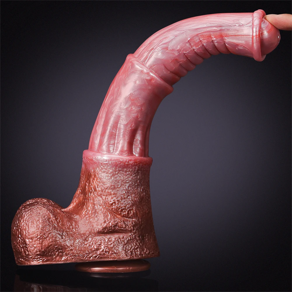 ​​Extra Long en Silicone en Forme de Gode Cheval 35cm