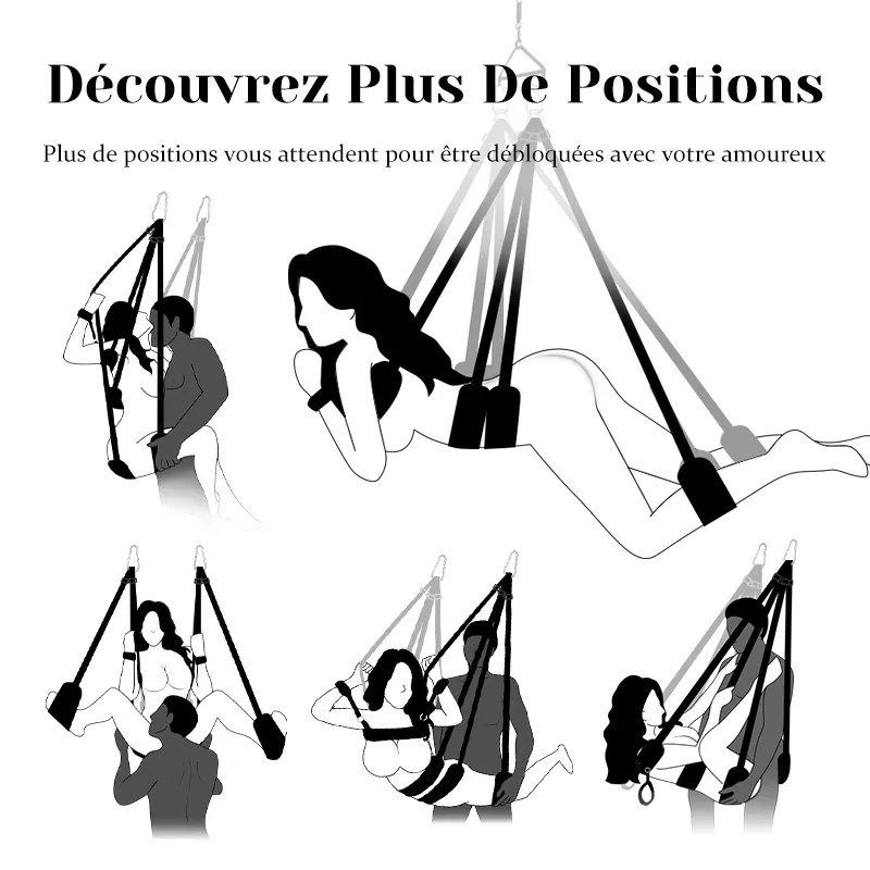 Balancoire Sexuelle Adulte Rotatif à 360 Degrés de Qualité Supérieure