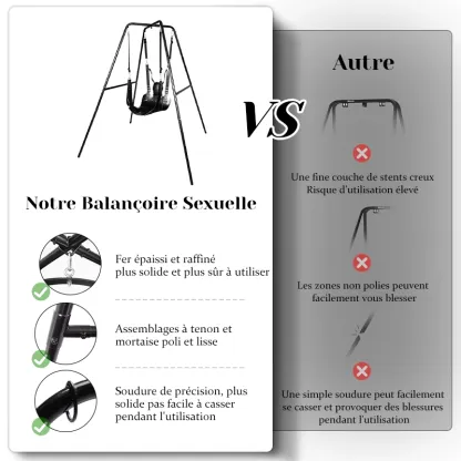 Balancoire Sexuelle à Haute Capacité de Charge, de Qualité Supérieure