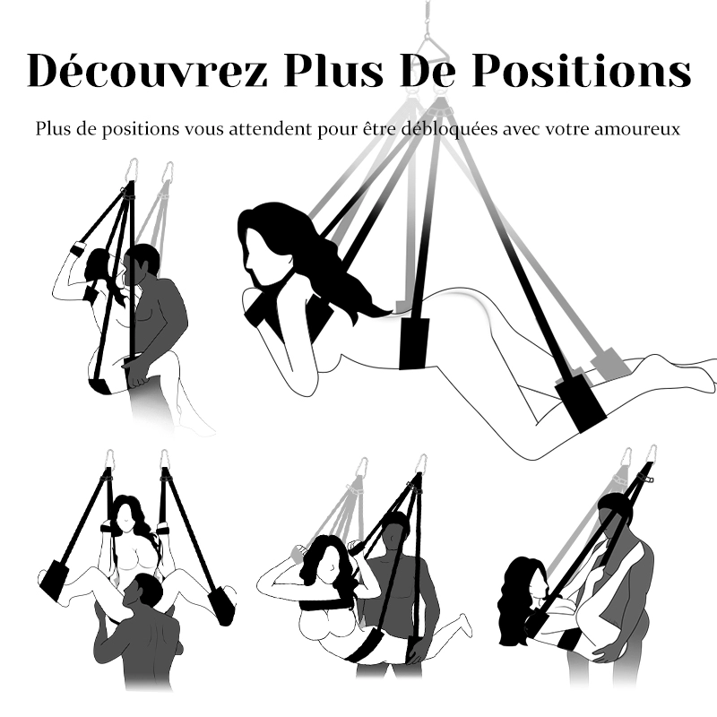 Balancoire Sexuelle Rotative à 360° pour Adultes et Couples