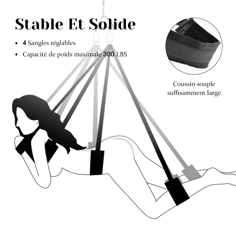 Balancoire Sexuelle Rotative à 360° pour Adultes et Couples