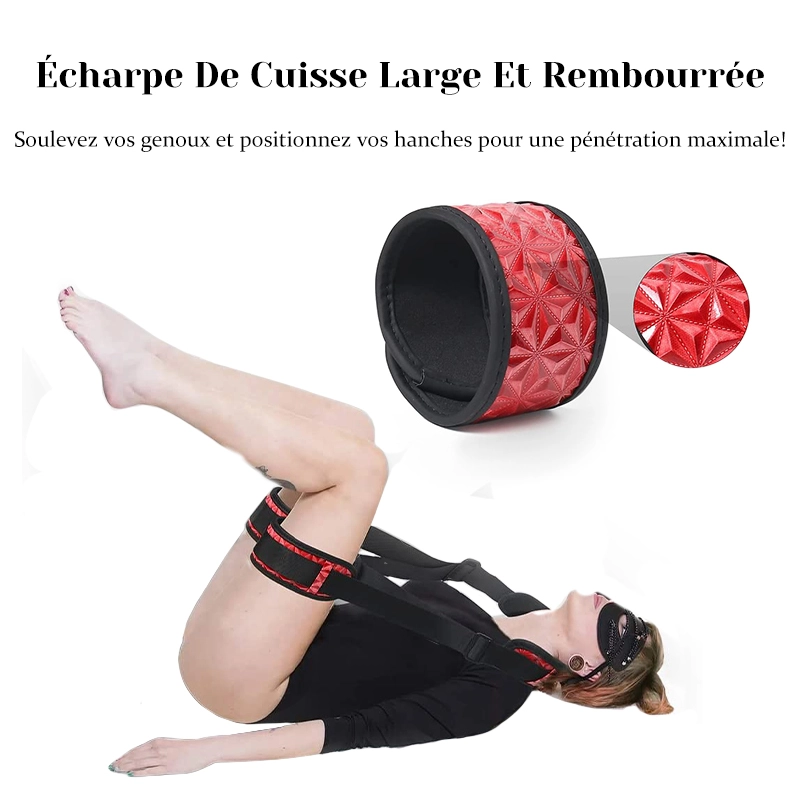 Balancoire Sexuelle pour le Corps avec Harnais en Cuir pour Bondage