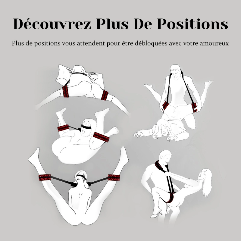 Balancoire Sexuelle pour le Corps avec Harnais en Cuir pour Bondage