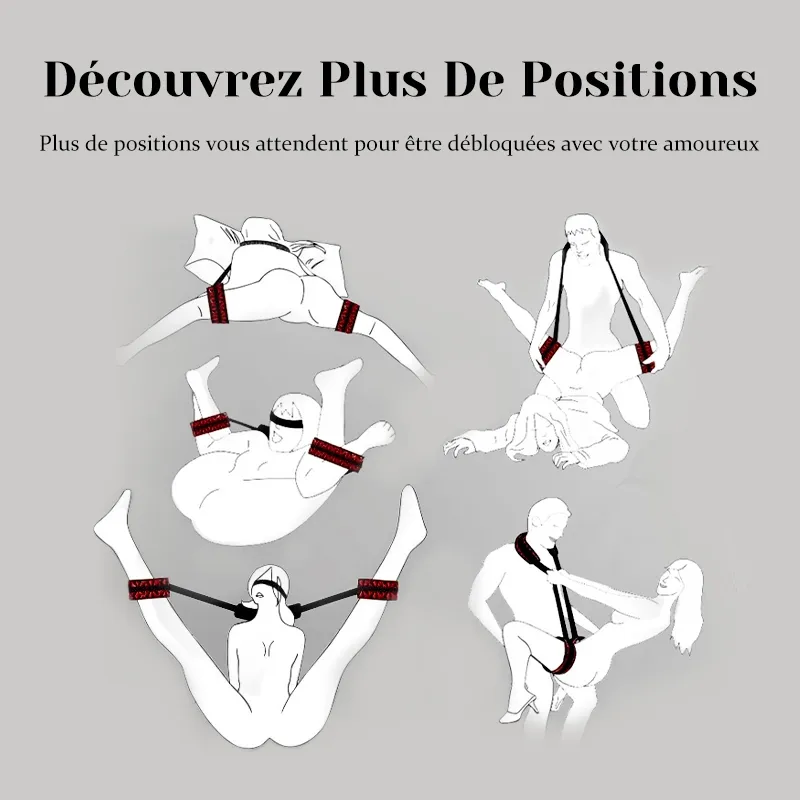 Balancoire Sexuelle pour le Corps avec Harnais en Cuir pour Bondage
