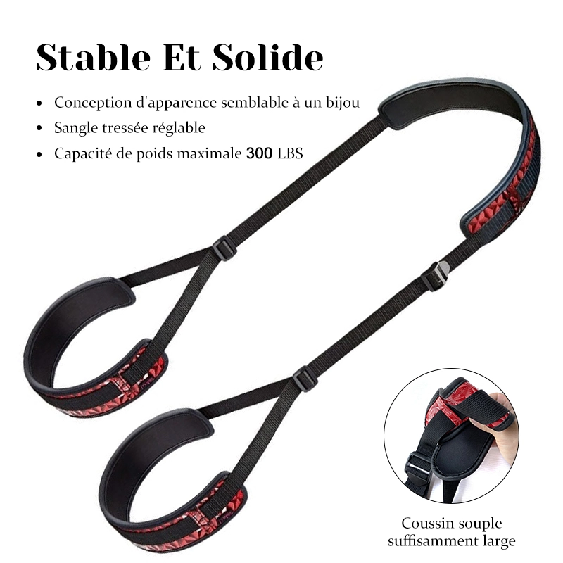 Balancoire Sexuelle pour le Corps avec Harnais en Cuir pour Bondage