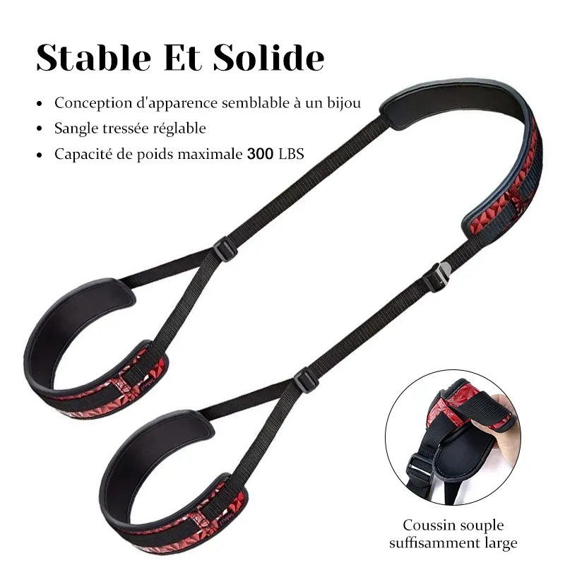 Balancoire Sexuelle pour le Corps avec Harnais en Cuir pour Bondage