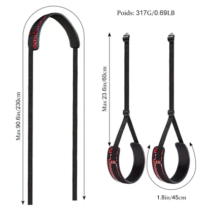 Balancoire Sexuelle pour le Corps avec Harnais en Cuir pour Bondage