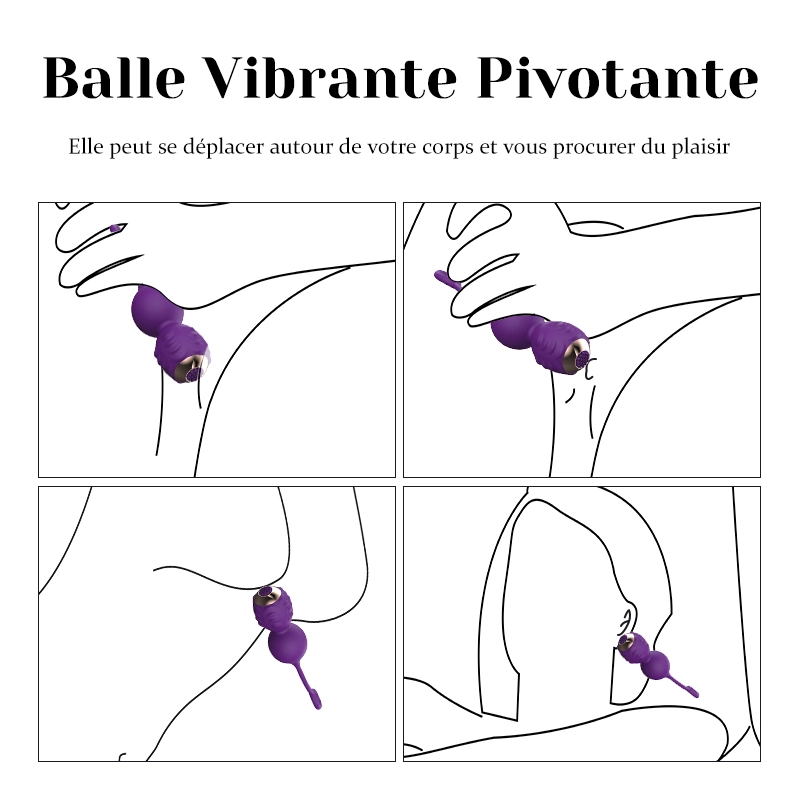 Boule De Geisha En Silicone À 12 Modes De Vibration