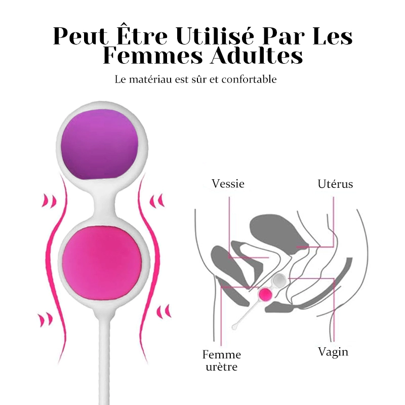Boule De Geisha En Silicone Pour La Rééducation Des Muscles Du Sol Pelvien