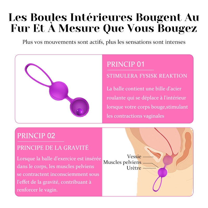 Boules De Geisha En Silicone Premium Pour Femmes