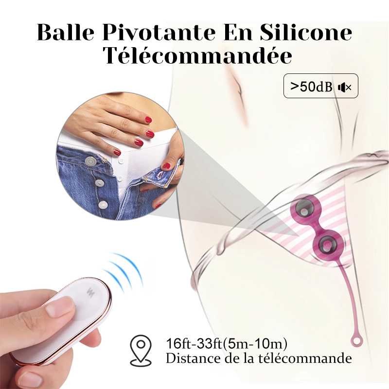 Boules De Geisha À Vibration Sans Fil Avec Télécommande À 9 Modes