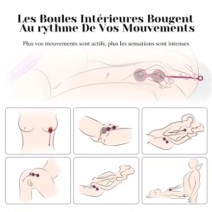 Boules De Geisha À Vibration Sans Fil Avec Télécommande À 9 Modes