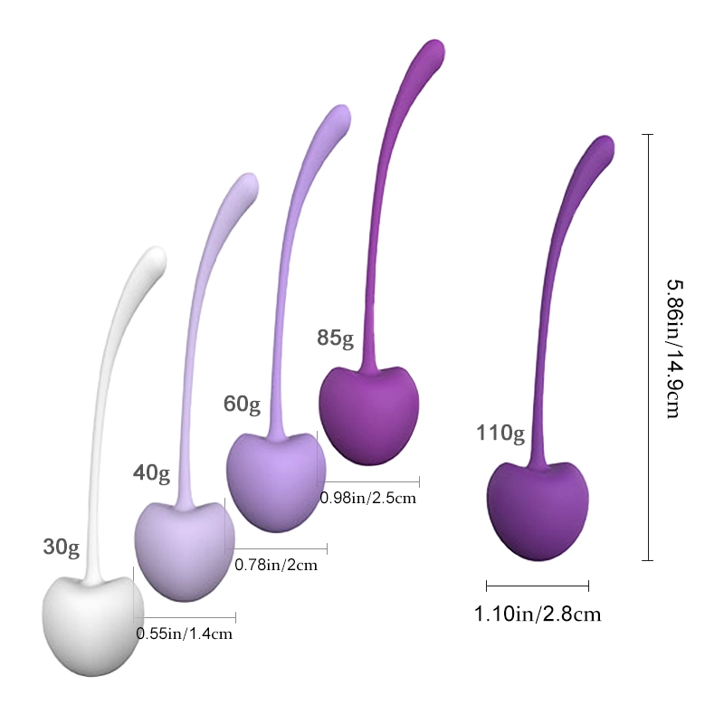 Boules De Geisha En Silicone À Poids Variable 5 Pièces