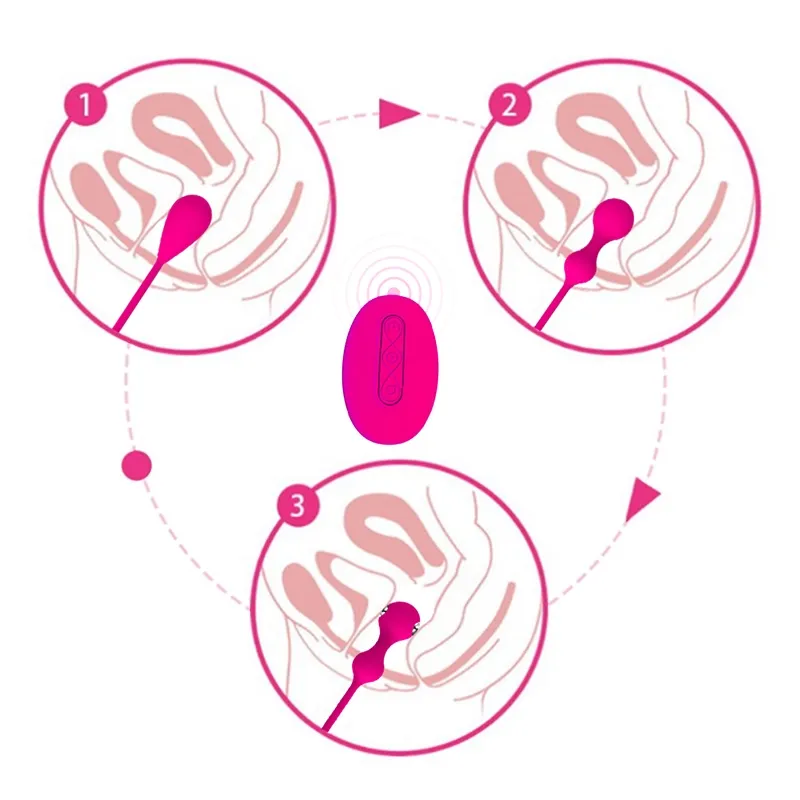 Ensemble De Boules De Geisha Électrostimulantes Pour Femmes